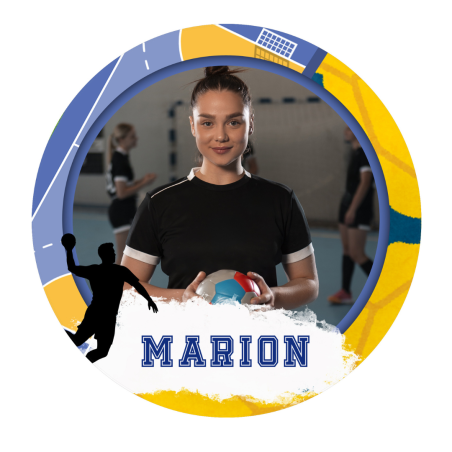 Foto comestível personalizada - handebol - 24cm