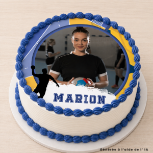 Disco de handebol comestível personalizável - 24 cm