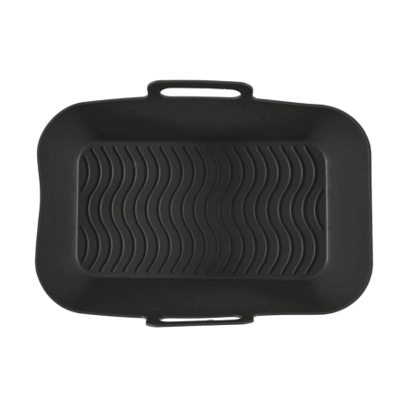 Forma retangular de silicone para fritadeira a ar (vista superior)