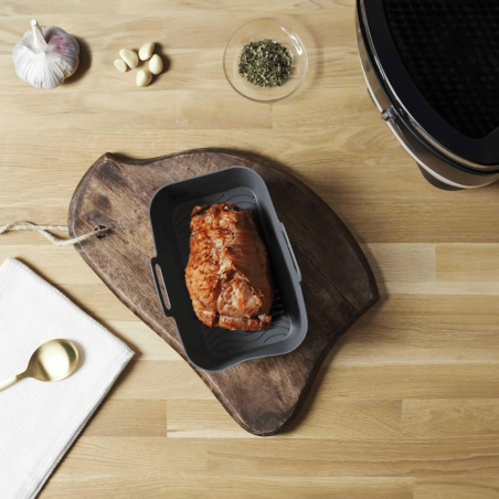 Molde retangular de silicone para fritadeira a ar