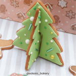 Cortadores de biscoito em formato de árvore de Natal 3D para biscoitos e biscoitos amanteigados natalinos.