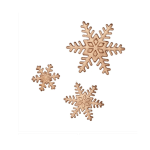 Flocos de Neve de Bronze - 12 peças