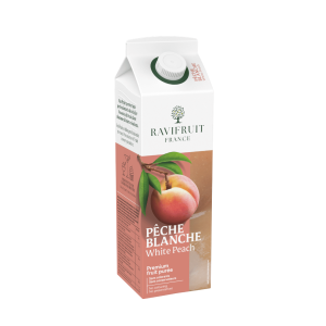 Purê de pêssego branco de ravifruta