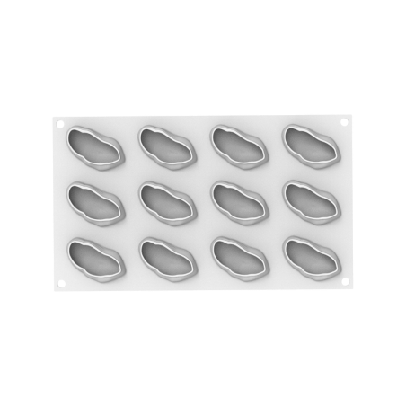 Molde de silicone trompe l'oeil pistache x12 - Silikomart