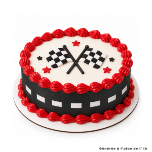 Esboço de bolo de açúcar de estrada - Bolo de carros