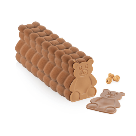 Forma de tronco de pelúcia Silikomart com bico de chocolate