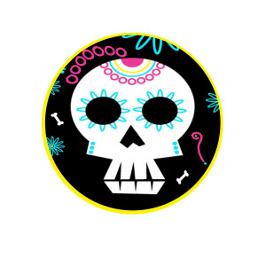 disco de açúcar de Halloween