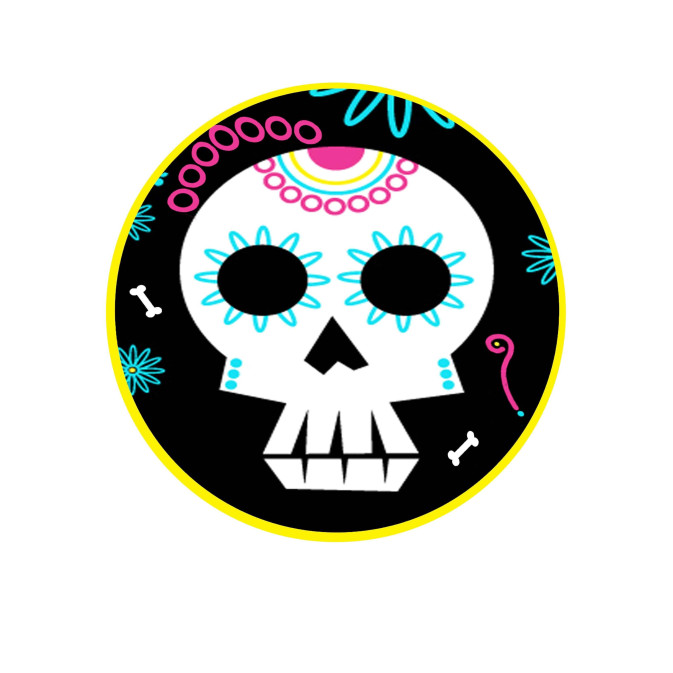 disco de açúcar de Halloween