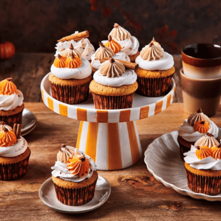 cupcakes de abóbora com especiarias