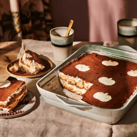 Funcakes de abóbora com especiarias e tiramisu