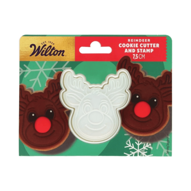 cortador de biscoitos de rena de Natal da Wilton