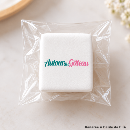 Marshmallows - logotipo - embalagem individual