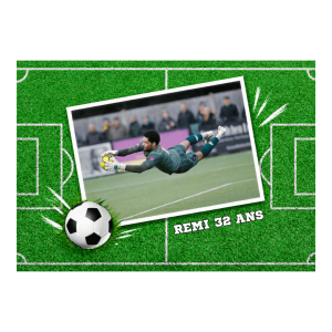 Campo de futebol em folha de açúcar para personalizar A4