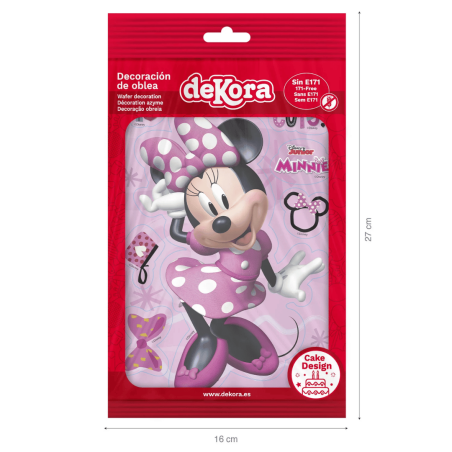 Silhueta de bolo pré-cortado da Minnie