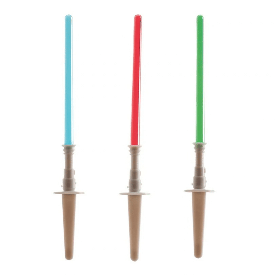 Ferramentas para decoração de bolos em formato de sabre de luz - 10 cm