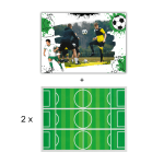 Kit de decoração de bolo personalizado tema futebol