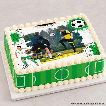 Kit de decoração de bolo personalizado tema futebol