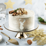 Glitter dourado comestível para bolos chiques com glitter.