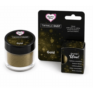 Glitter dourado comestível - 5g
