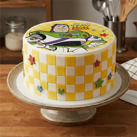 Decoração de bolo do Buzz Lightyear de Toy Story