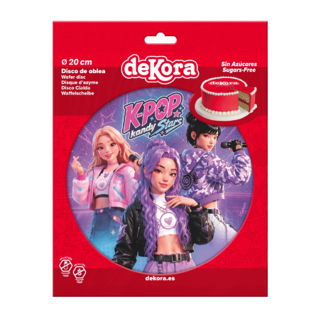 Disco de wafer K-pop kandy estrelas dekora