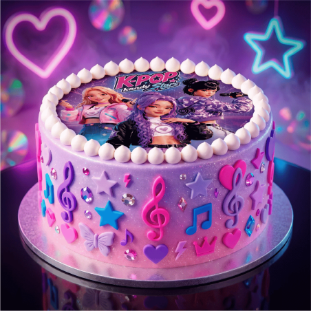 decoração de bolo decoração kpop