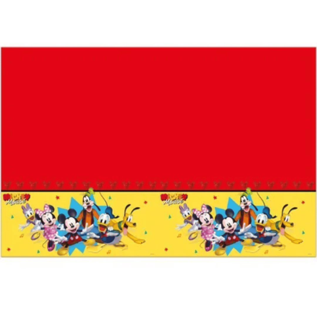 toalha de mesa de plástico do Mickey Mouse
