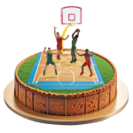 decorações de bolo de basquete