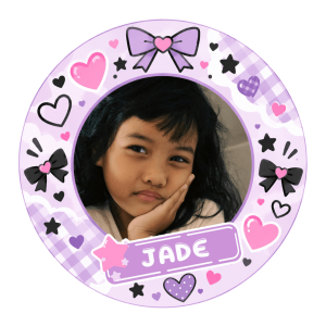 Photo comestible 20cm kawaii personnalisable