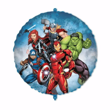 Balão metalizado dos Vingadores de 46 cm para aniversário da Marvel
