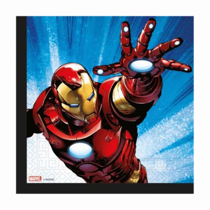 Guardanapo de aniversário de duas camadas do Homem de Ferro