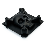 Forma de silicone para bolo em formato de caveira, Cécoa Paris