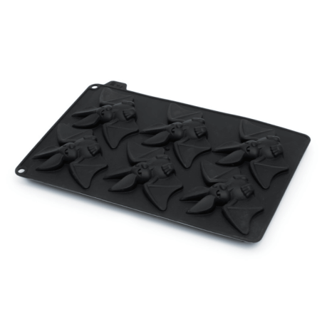 molde de bolo de Halloween em formato de morcego