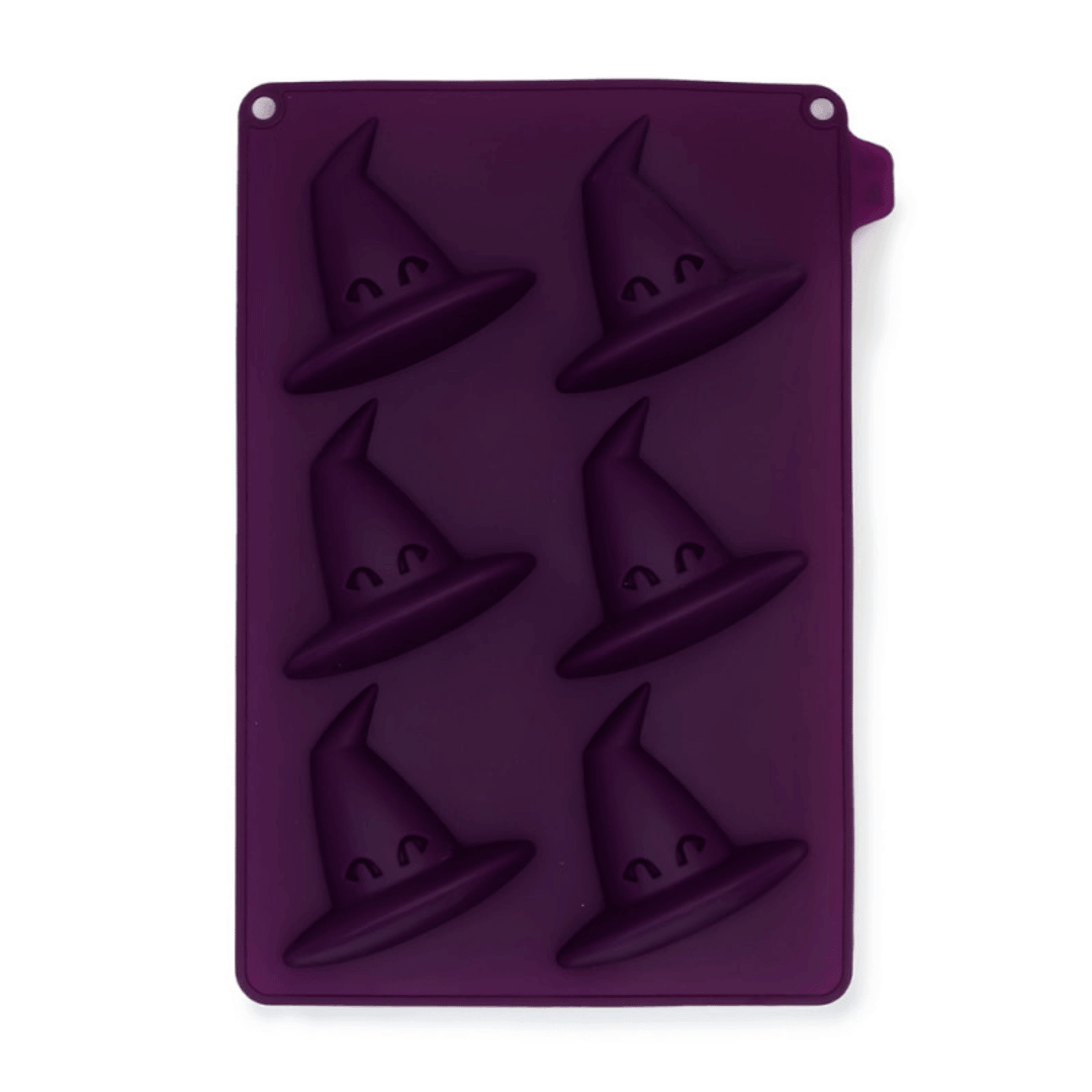 Molde de silicone para bolos em formato de chapéu de Halloween