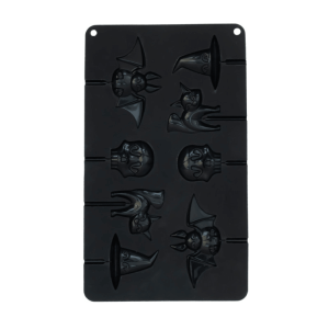 Molde de silicone para 8 pirulitos de Halloween