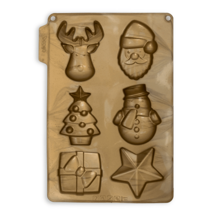 Forma de silicone para bolinhos de Natal individuais