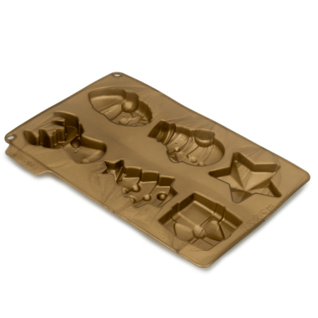 Forma de silicone para mini bolos de Natal