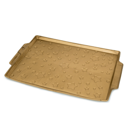 Tapete de silicone para bolo de esponja - Estrelas de Natal