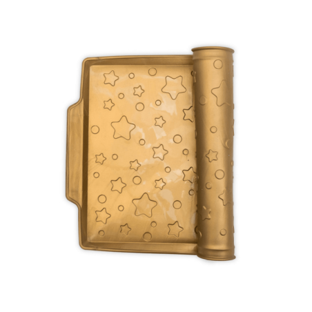 Forma de silicone para bolo de esponja com estampa de estrelas