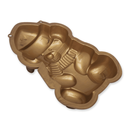 Forma de silicone em formato de ursinho de pelúcia para bolo de Natal