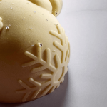 Detalhes da sobremesa de sorvete em formato de boneco de neve - Pavoni Italia