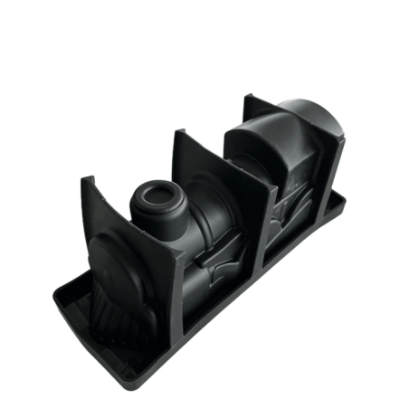 Molde de silicone para um tronco de Natal em formato de locomotiva.