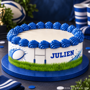 Esboço de bolo de rugby para personalizar