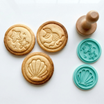 Biscoitos amanteigados decorados com tema de sereia - Cecoa Paris