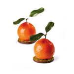 Molde de silicone 3D para bolo de tangerina trompe l'oeil