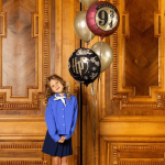 Decoração de aniversário com balões inspirados em Harry Potter