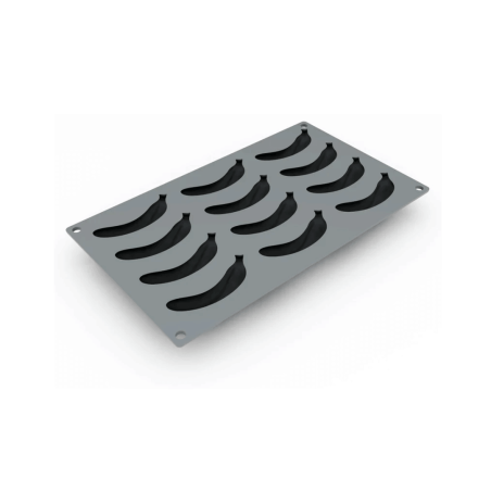Molde de silicone para bolo de banana com efeito trompe l'oeil (12 unidades)