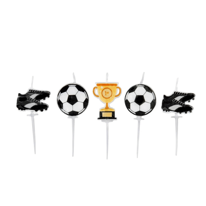 velas de aniversário de futebol