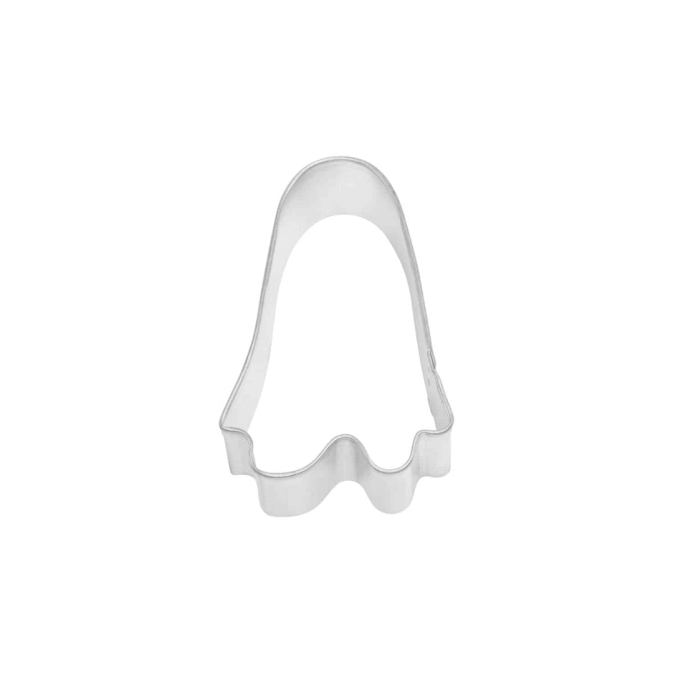 Cortador de biscoitos em forma de fantasma, em aço inoxidável.