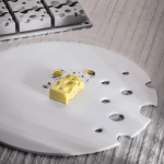 molde trompe l'oeil com queijo Gruyère